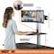 Victor Technology Standing Desk Converter, f/2 Monitors, 28"x23"x1" to 20", BK/AM VCTDC450 - alternate 3